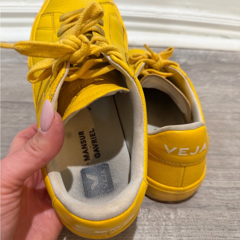 Veja x Mansur Gavriel Campo Sneaker in Sunshine Yellow - Women's EU 39 - Picture 8 of 10